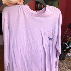 Pink Victoria’s Secret long sleeve purple shirt